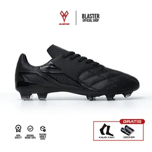 BLASTER Power Play Sepatu Bola Full Black Sepatu Sepak Bola Blaster Original