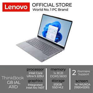 LENOVO THINKBOOK 14 G8 ULTRA 5 225U 8GB 512GB W11PRO+OHS 14.0WUXGA IPS 2/2/2 GRY