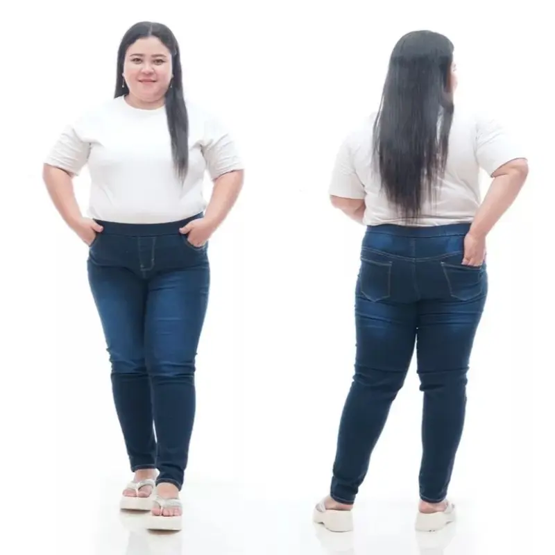 Celana Jeans super jumbo wanita | jegging jeans murah | jeans wanita jumbo | legging jumbo Melar 4