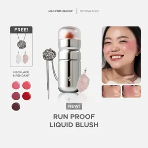 Mad For Makeup Long Lastint Glass Blush Full Size 5ml - Run Proof Liquid Blush