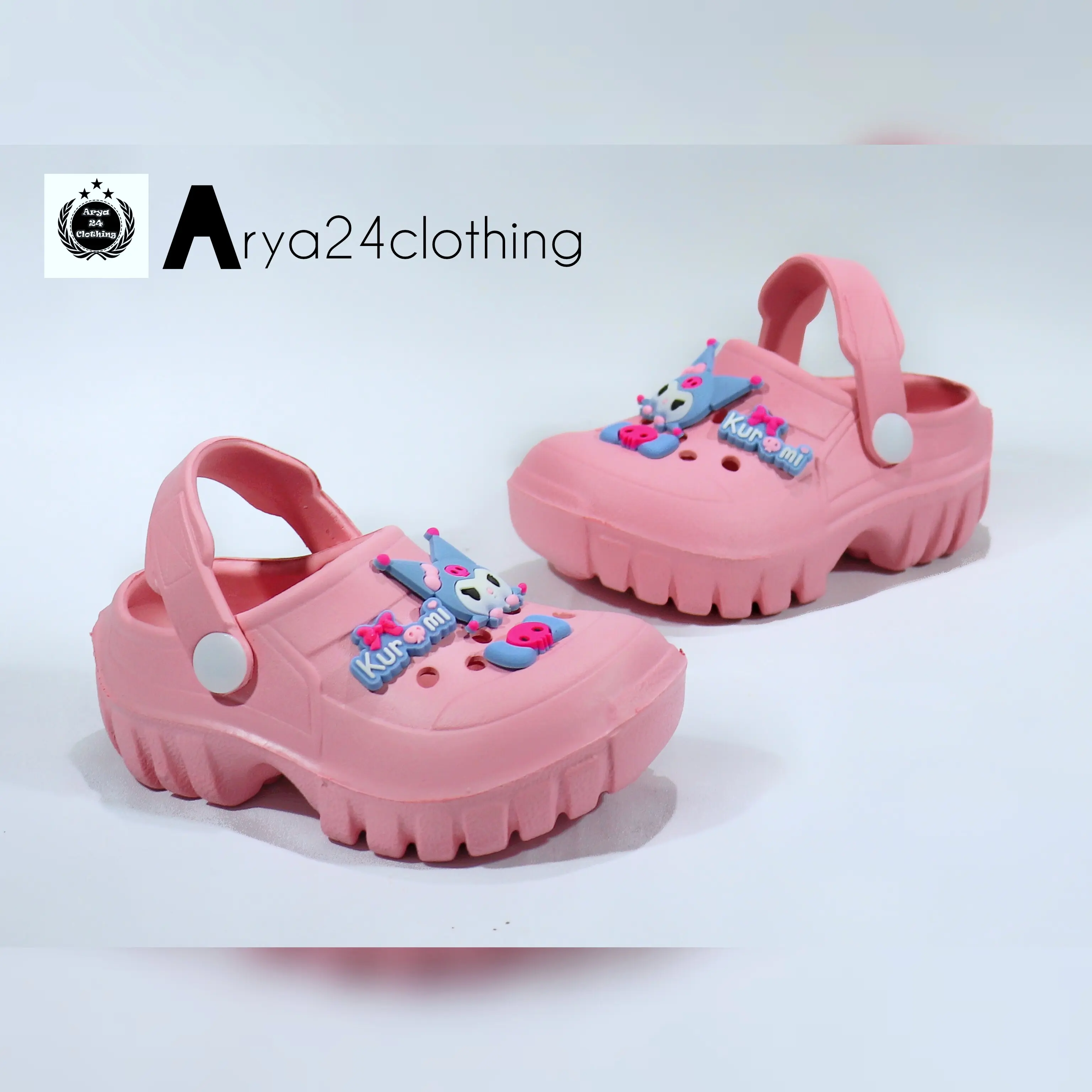 New Hilo's Sandal Anak Perempuan Model Tali Belakang selop Karakter Kuromi