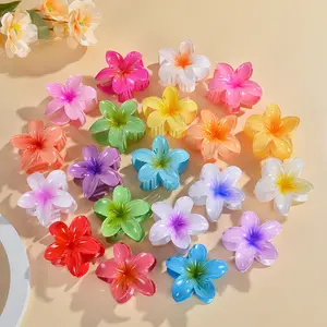 8CM - JEPITAN RAMBUT SALON KOREA GLOSSY MODEL BUNGA KAMBOJA / JEDAI SALON FLOWER KOREAN