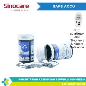 SINOHEART Refill Strip Gula Darah Sinoheart Safe Accu Isi 25