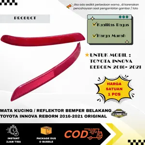 Mata Kucing / Reflektor Bemper Belakang Toyota Innova Reborn 2016-2021 ORIGINAL