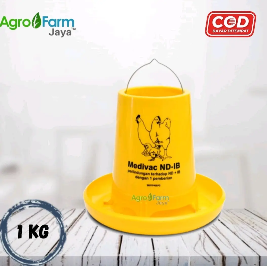 Tempat Ransum Ayam 1 Kg (TRA 1K) - Kapasitas Maksimal 20-30 Ekor