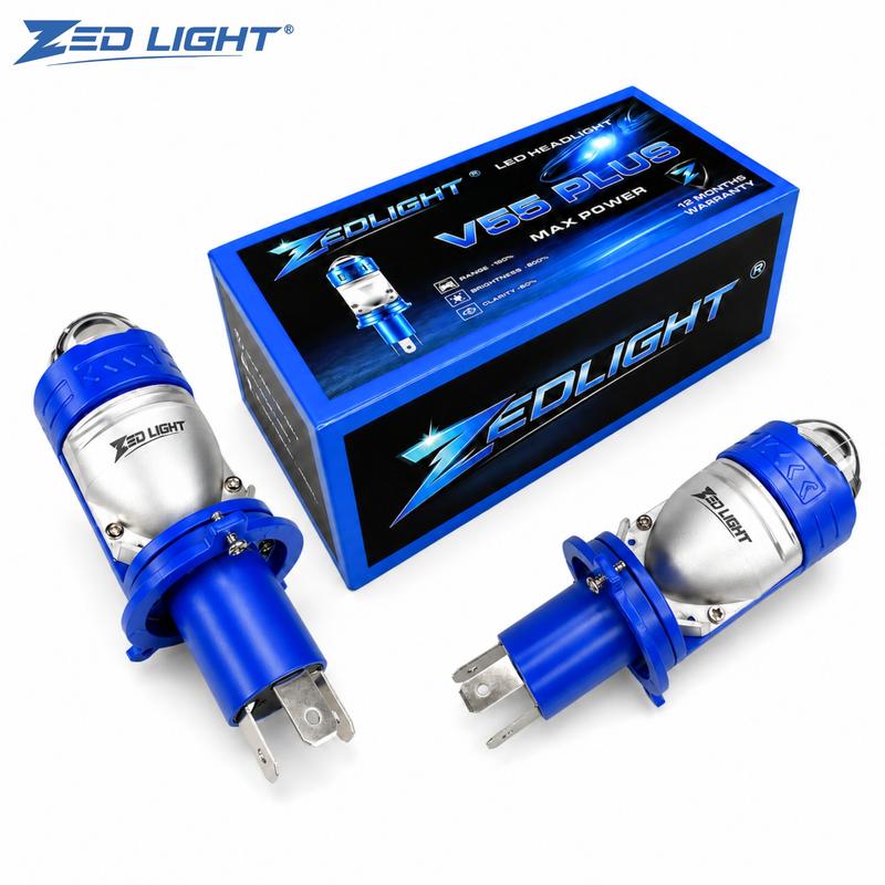 Đèn Pha Bi Cầu V55 Plus ZED LIGHT - Bản Cao Cấp Pha Laser 65W 12 24V DC…