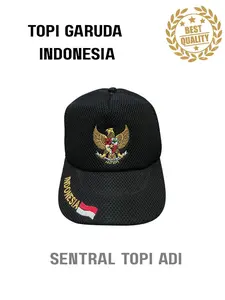 TOPI LOGO GARUDA BORDIR/BAHAN JARING