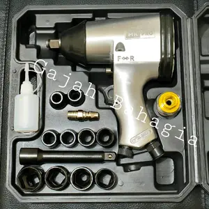 Air impact wrench set 1/2 Alat mesin buka pasang baut angin kompresor