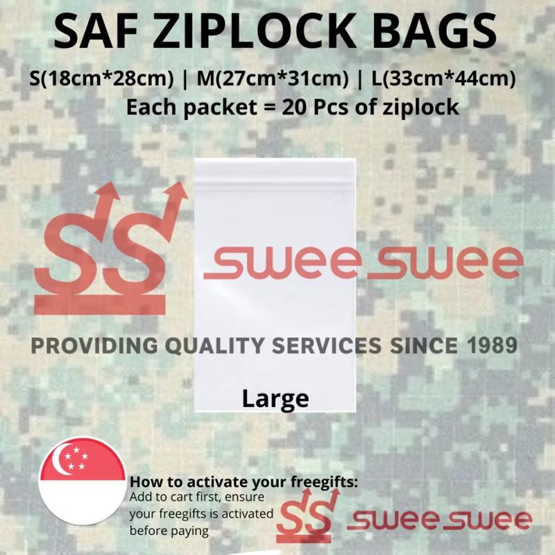 Product Introduction of CHEAPEST & READYSTOCK SAF ZIPLOCK BAGS FOR EASYSTORAGE Emart fieldcamp 15