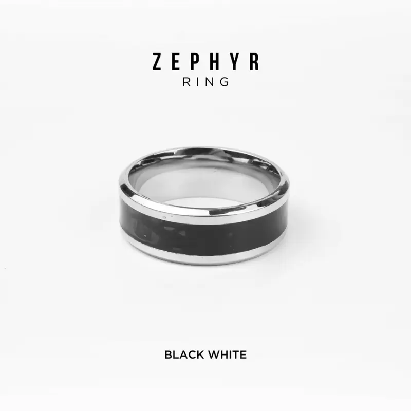 PROJECT NINETYSEVEN - ZEPHYR Ring - Cincin Pria Wanita Motif Galaxy Anti Karat  Anti Luntur  Mewah  Elegan  Korean Style 5