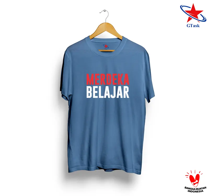 Kaos Merdeka Belajar / Baju Distro / Tshirt GTask Terlaris 0