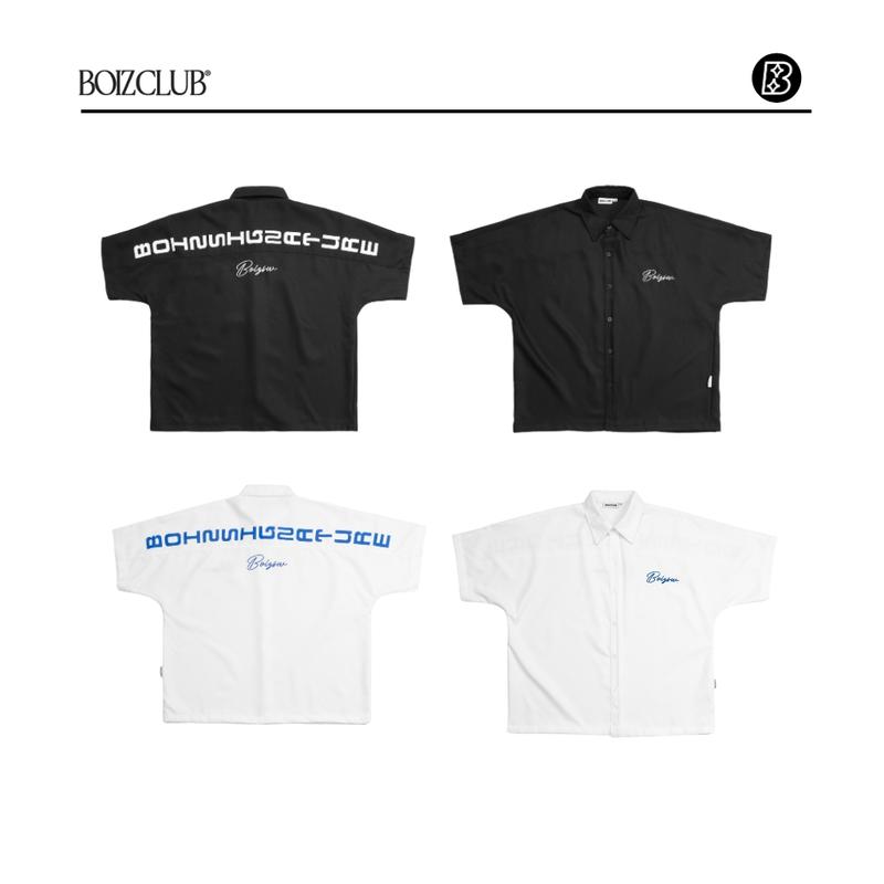 Áo Sơ Mi Boxy BLOK BOIZCLUB Unisex Nam Nữ Local Brand
