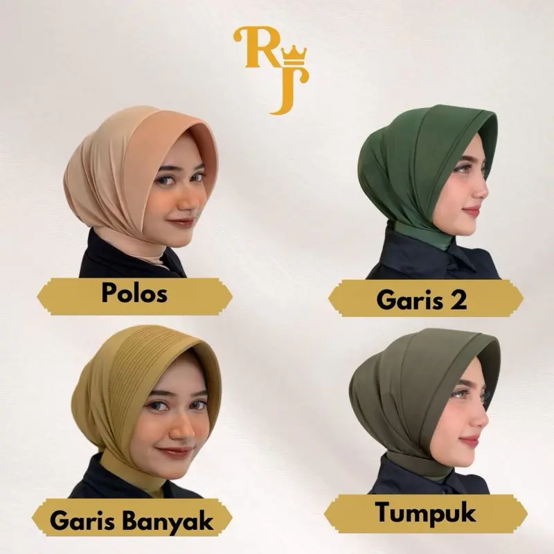 Jilbab Dinas Ungu Muda/Ungu Tua Premium Anti Tembem 1