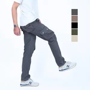 CELANA PANJANG CARGO SERIES PREMIUM (BRANDSURF), BAHAN KATUN TWILL STRACH MELAR, SIZE 28-39
