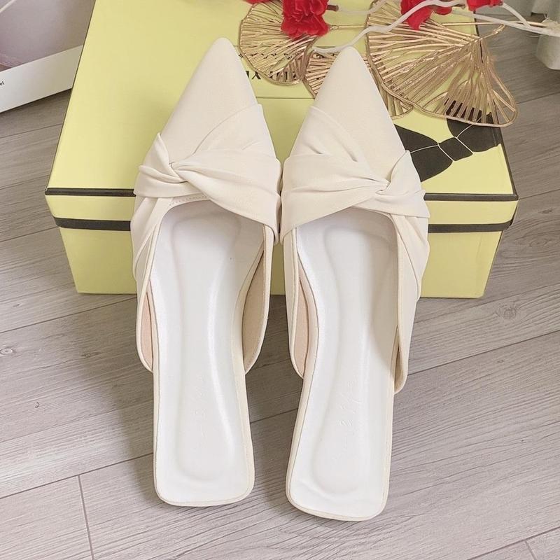 Sục Bệt Nữ Nơ Xoắn 3 Màu Xinh Xắn ( D23 ) Shoes DéP GiàY