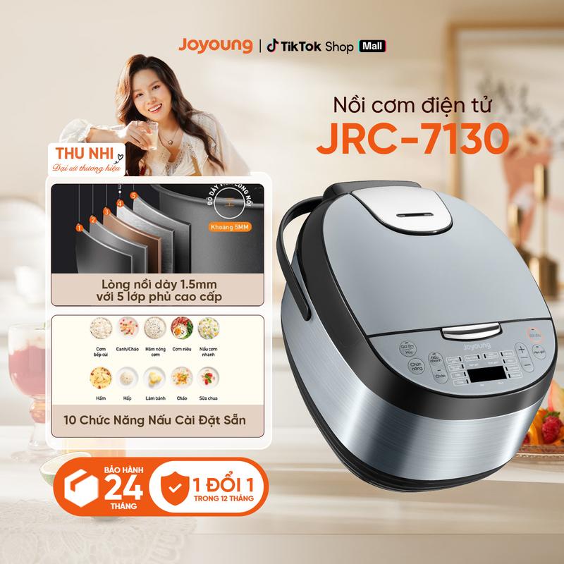  Nồi cơm điện tử Joyoung JRC-7130 | Dung tích 1.8L | Công suất 850W | Nồi điện đa năng nấu cơm nấu cháo cơm niêu làm bánh sữa chua 