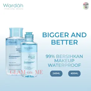 Wardah Lightening Oil-Infused Micellar Water | Pembersih Makeup dengan Advanced Niacinamide, Kulit Bersih & Cerah Seketika!