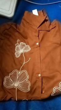 Product Review of Baju kemeja bunga bordiran katun twill from f**a 0