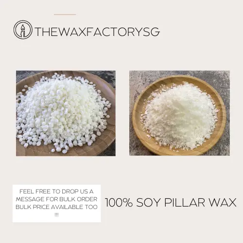 [SG STOCK] 100% Soy Pillar Wax 500g | DIY Candle Making | Soywax