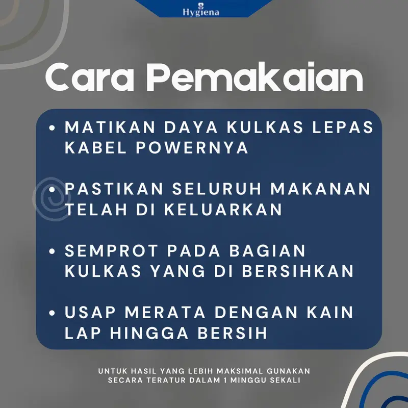 PROMO!!! HYGIENA PEMBERSIH KULKAS, AMPUH MENGHILANGKAN NODA MEMBANDEL SEKALI SEMPROT KOTORAN HILANG 3