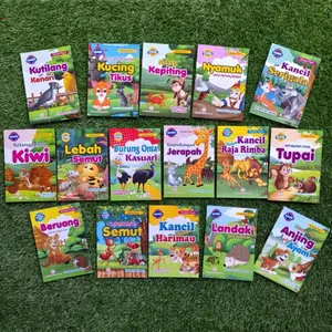 Serba Jaya Paket Isi 16 Buku Cerita Anak Dongeng Fabel Bilingual Full Warna 2 Bahasa Indonesia & Inggris Ukuran 15x21 32 Halaman SNI Cocok untuk Anak-anak yang Suka Dongeng Hewan