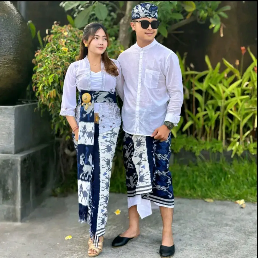 Kamben Premium Couple Blanket - Saput Blanket / Busana Adat Bali Motif Pasangan Pasangan Tenun Batik