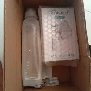 Paket Lengkap TaffOmicron Mesh Nebulizer Portable Asli Alat Terapi Uap Pernapasan Include Cairan Obat dan Baterai Sesak Nafas Asma Batuk -  JSL-W302