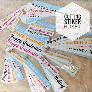Cutting Sticker Untuk Ucapan Buket 2 Ukuran