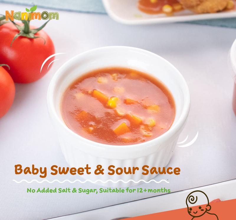 Product Introduction of Nanimom Baby Sweet & Sour Sauce, No Added Salt & Sugar, 90gx2 8