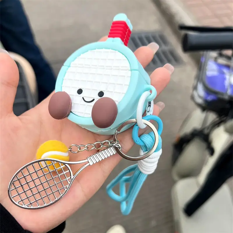 Hộp Đựng Tai Nghe Không Dây, Phong Cách Thể Thao, Thiết Kế Bóng Tennis Ping Pong Sáng Tạo LYY, Tương Thích Với IPhone Apple Airpods 1 2 3 4 Pro, Tai Nghe Bluetooth, Vỏ Bảo Vệ Chống Sốc 6