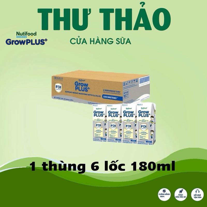 sữa pha sẵn grow plus bạc hộp 180ml Thùng 6 lốc 24 hộp