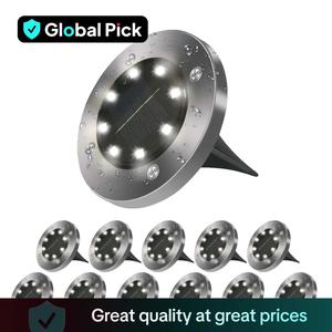 Solar Powered Outdoor Ledaalights,lP65 Waterproof Gardenlamp, Ground Buried LED Light for Stepstair Deck Path Patio Pathway Decor.outdoor Lights,patio Furniture, Led Floorlights,summer Essentials Furniture, Yard Lighting