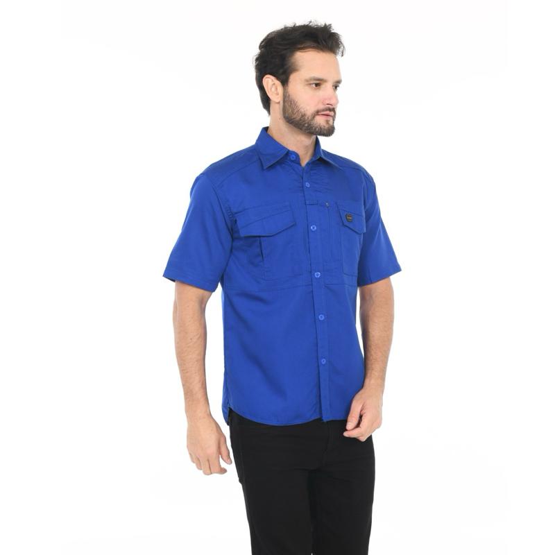 VICTO Kemeja V-Tac Lengan Pendek Workshirt