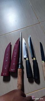 Product Review of 2 pisau baja Hss arkote & 1pcs stik asah kristal  Kitchenware Dapur Daging from k**u s**a 0