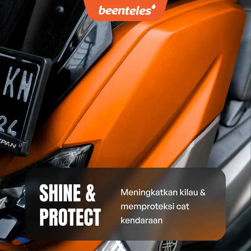 Pengkilap Body Motor Doff Glossy Spray Wax Coating All in Shine Polish - BEENTELES 3