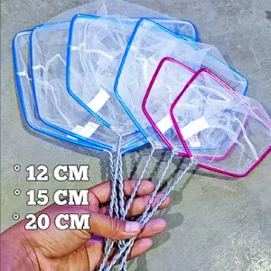 JARING / SESER / SEROKAN IKAN AQUARIUM GAGANG ULIR  12 CM ,  15 CM , 20CM