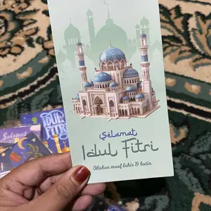 [ISI 50] Amplop Lebaran Hari Raya Idul Fitri Isi 50pcs Angpao Pendek Karakter Lucu Ramadhan 2026 Kemasan Mika / Angpao Pendek Labubu Thr Selamat Hari Raya Eid Mubarak Kartun Masjid