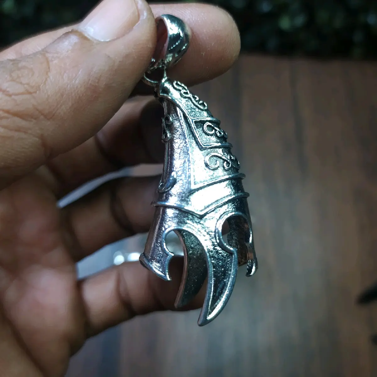 ring liontin untuk taring kalung liontin cowok cewek ring bandul taring gaya vintage