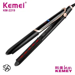 Kemei KM-2219 2 IN 1 Hair Straightener Catokan Rambut Infrared Ceramic