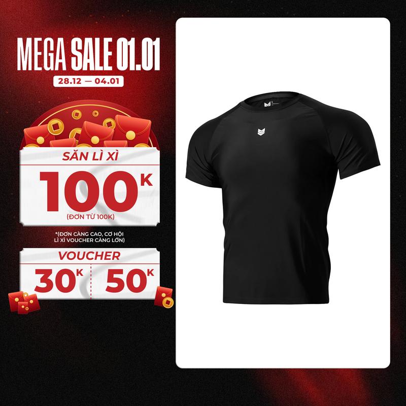  Áo Redikick Combat Compression ngắn tay Chơi Bóng Rổ Pickleball Tennis Bóng Đá Chạy Bộ Tập Gym Sport Nam 