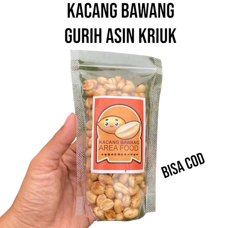 Kacang Bawang kemasan Isi 3pouch (1pouch 70gram) rasa gurih asin Kriuk 0