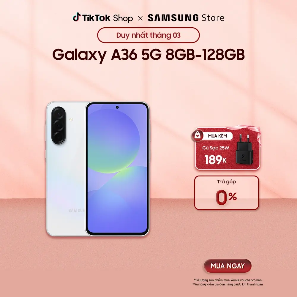Điện thoại Samsung Galaxy A36 5G 8GB/128GB