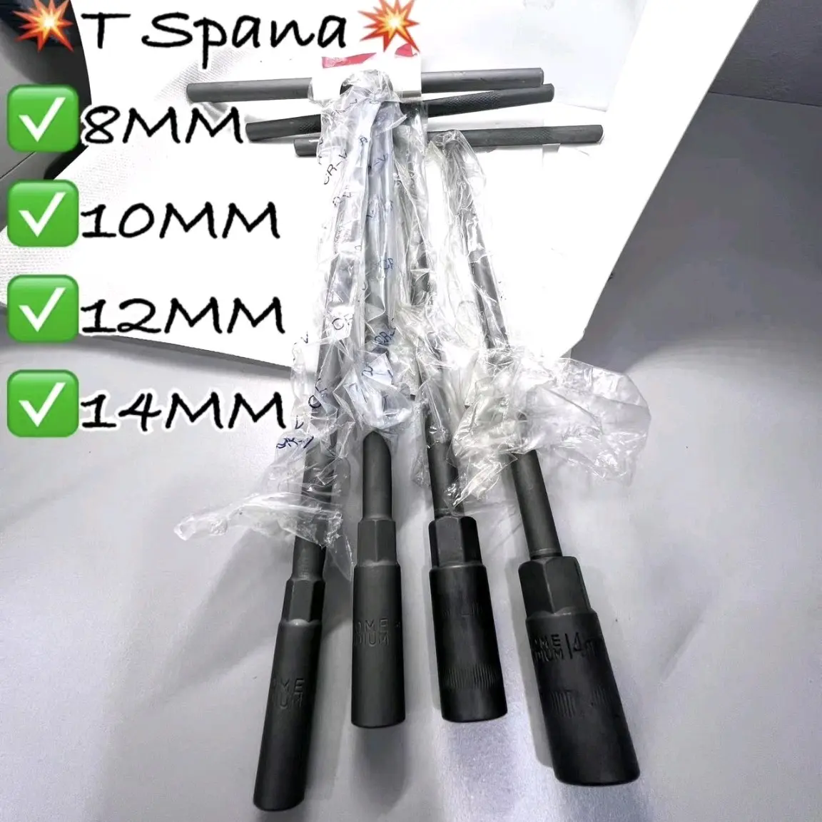 T WRENCH SPANNER // HEAVY DUTY T TYPE TOOL SPANA SPANNA DEEP SOCKET WRENCH 8mm 10mm 12mm 14mm T8 T10 T12 T14 HEAVY DUTY Hardware Tools