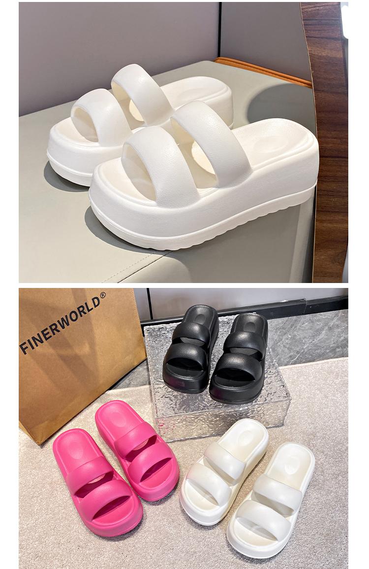 Product Introduction of Dép Cao Gót, Đế Dày, Màu Pastel Dành Cho Nữ, Dép Lê Mùa Hè, Không Trơn Trượt, Có Thể Đeo Ngoài Trời, Phong Cách Mới, 0000 24
