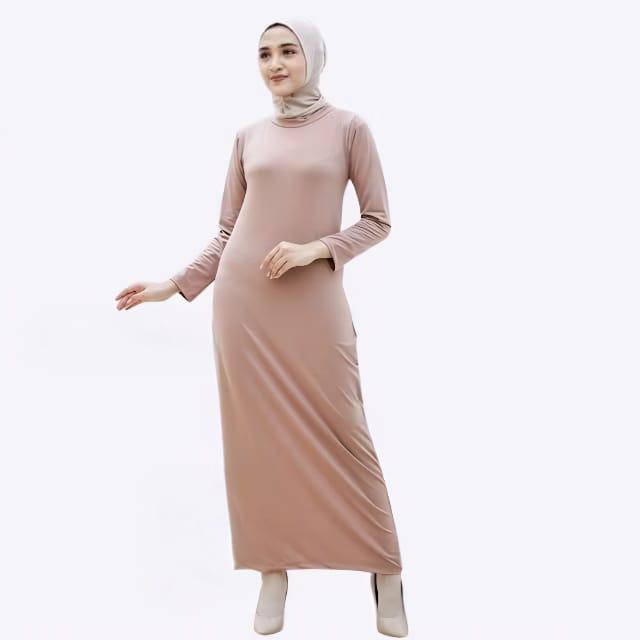 Product Introduction of MANSET GAMIS LENGAN PANJANG BAHAN SPANDEK - DALAMAN KAFTAN - INNER DRESS TERUSAN LENGAN PANJANG 1