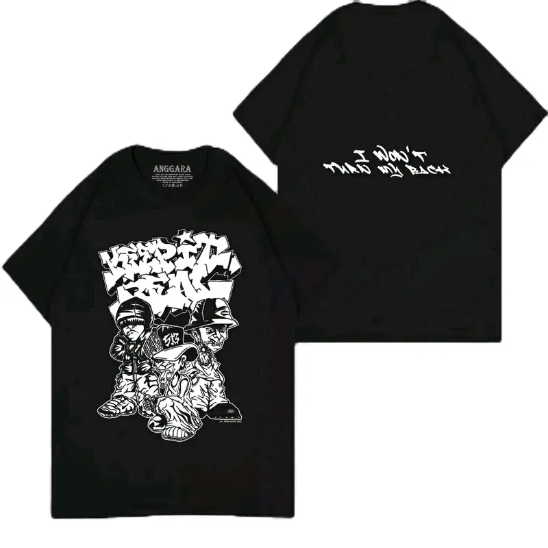 KAOS KEEP IT REAL/KAOS HARDCORE/KAOS PUNK TERLARIS Katun Combed Dewasa 5