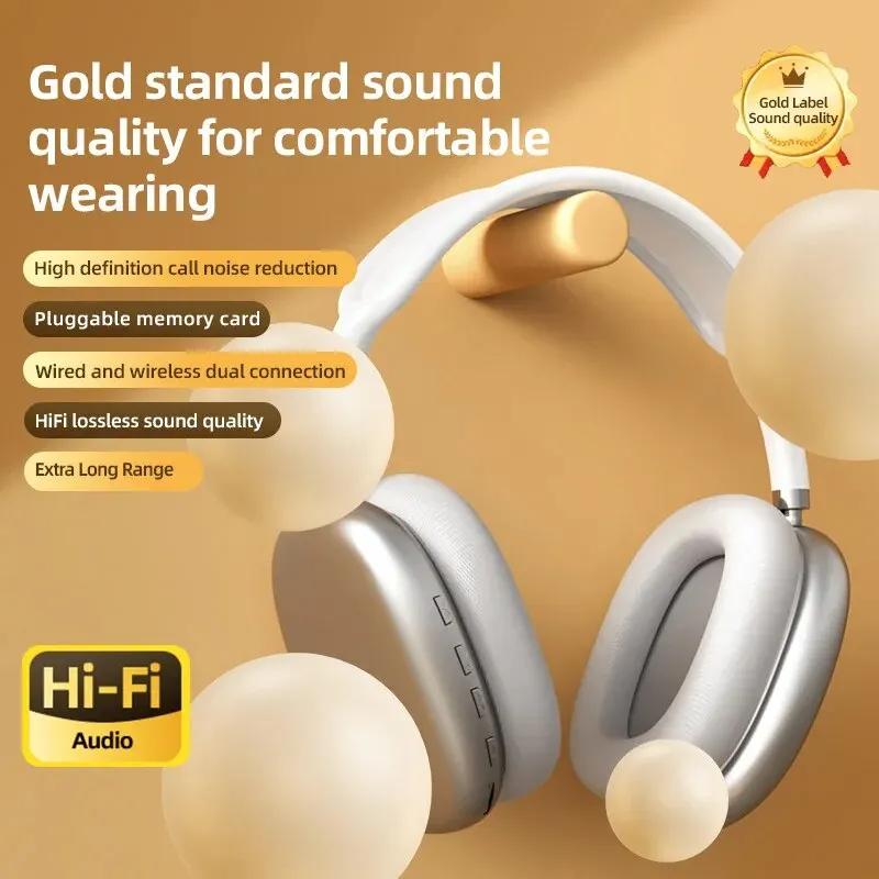 Bluetooth Headphones With Micphone Noise Cancelling Headsets Stereo Sound Earbuds Sports Gaming Earphone Supports TF 0