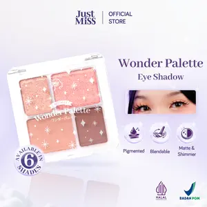 JUST MISS Wonder Palette Eye Shadow 5g - BPOM, Makeup Mata Cosmetic, Komestik Perona Mata, Original