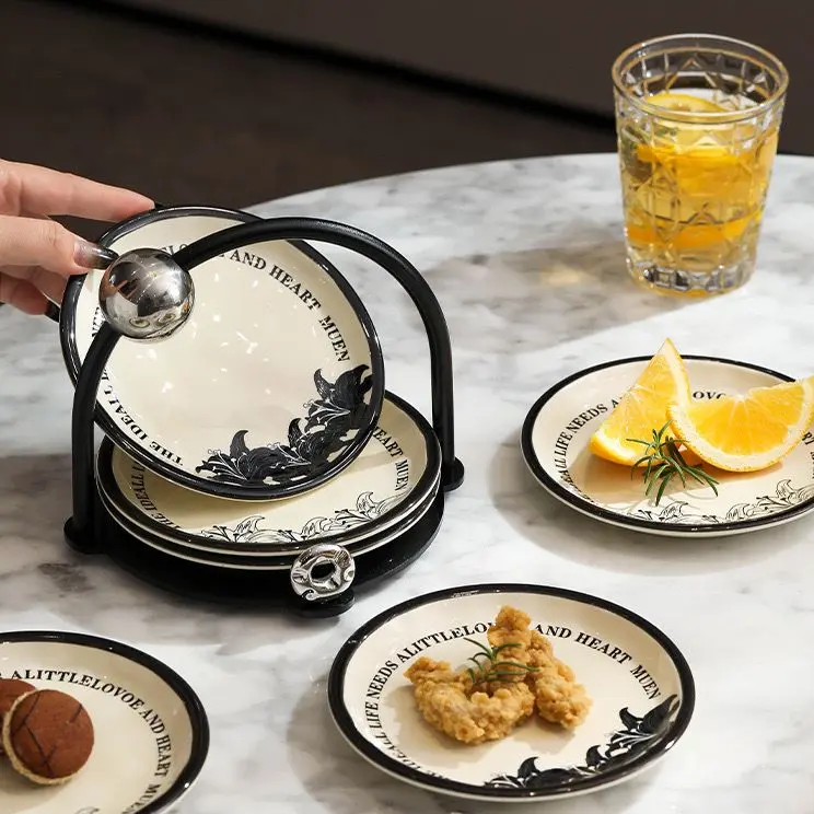 Muen Desset Plate Set / Piring Saji Piring Kue Imlek Lebaran Tamu Mewah Aesthetic Hadiah Kado 3