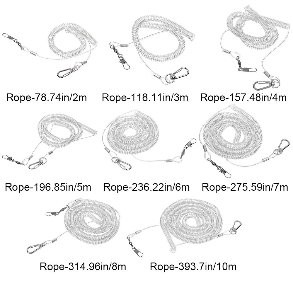thfeng Hot Cockatiel Macaw Ultra-light Flexible Rope Anti-bite Leg Ring Parrot Bird Flying Training Leash